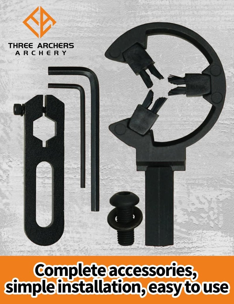 THREE ARCHERS Archery Arrow Rest Brush Capture Arrow Rest for Compound & Recurve Bow Hunting Whisker Arrows Stand Targeting & Hunting Accessories - Image 2